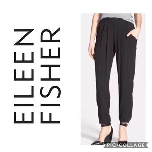Eileen Fisher Black Slouchy Pants Size L